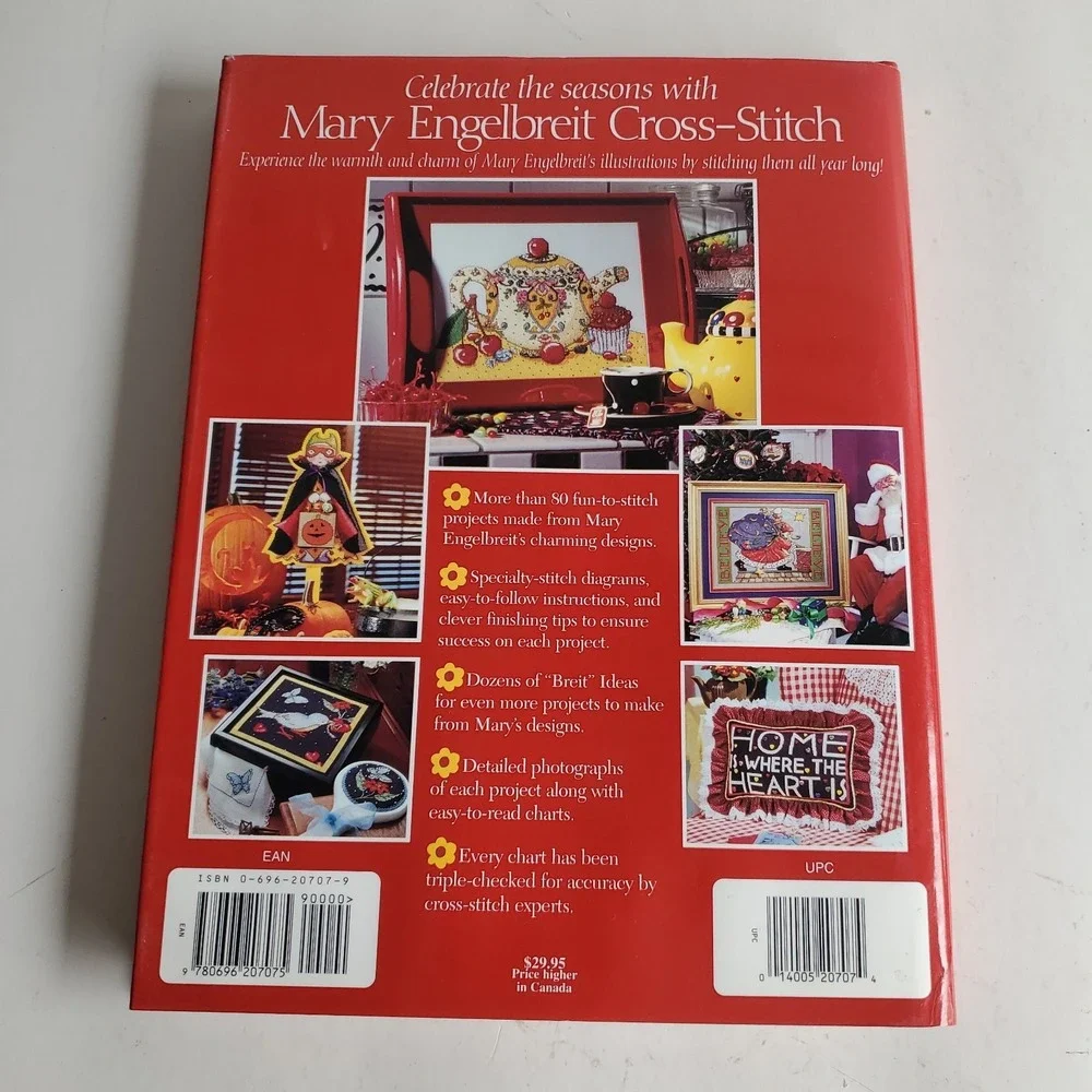 Mary Engelbreit Cross-Stitch for All Seasons Make a Wish HB HC NOS